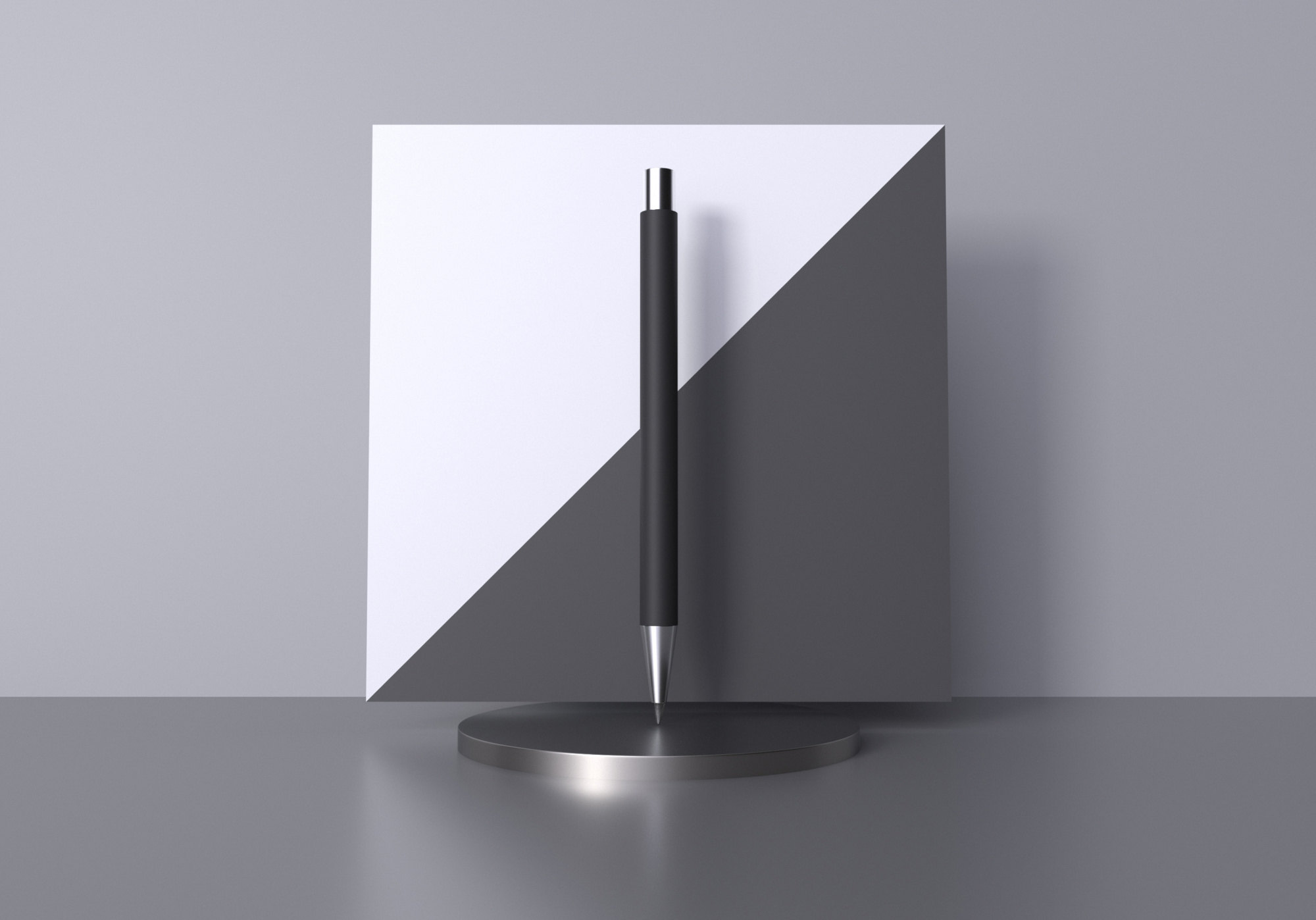 Карандаш "Aurora" из переработанного алюминия, покрытие soft touch фото на сайте Print Logo.