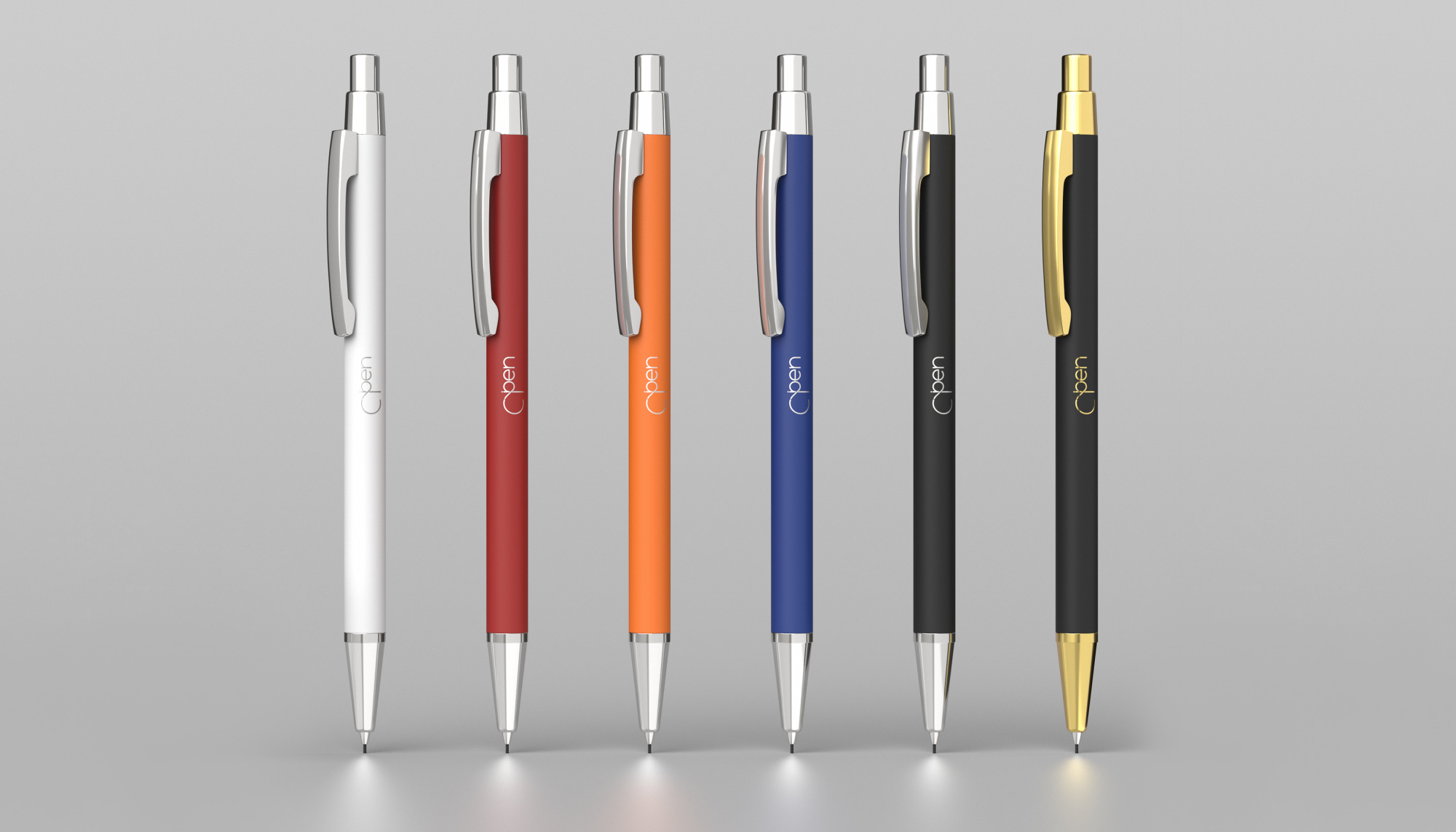 Карандаш механический "Ray", покрытие soft touch фото на сайте Print Logo.