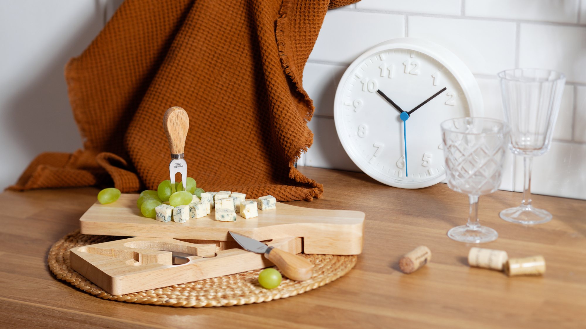 Набор для сыра и вина "Gourmet" в футляре фото на сайте Print Logo.