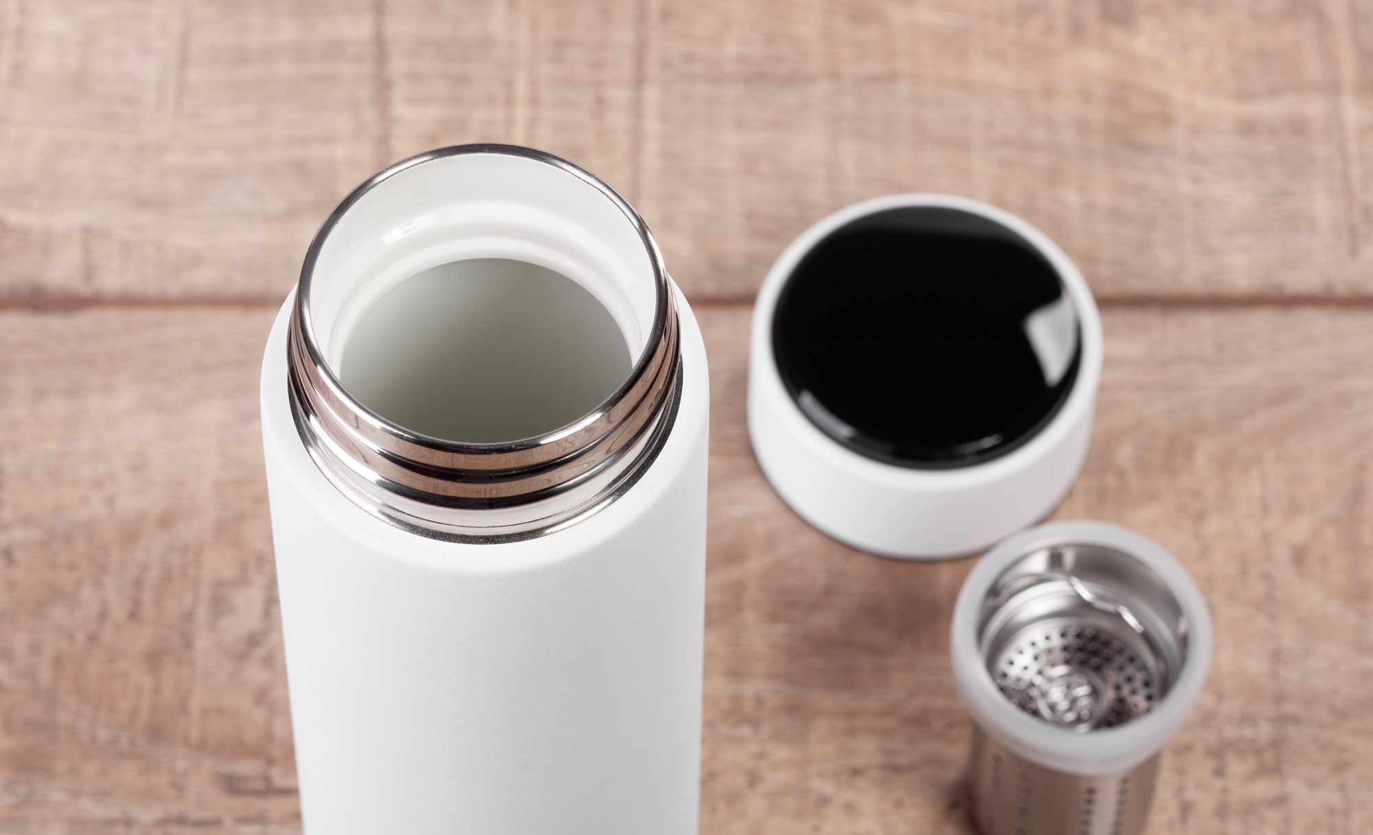 Заварочный термос "Финикс" 500 мл с индикацией температуры фото на сайте Print Logo.