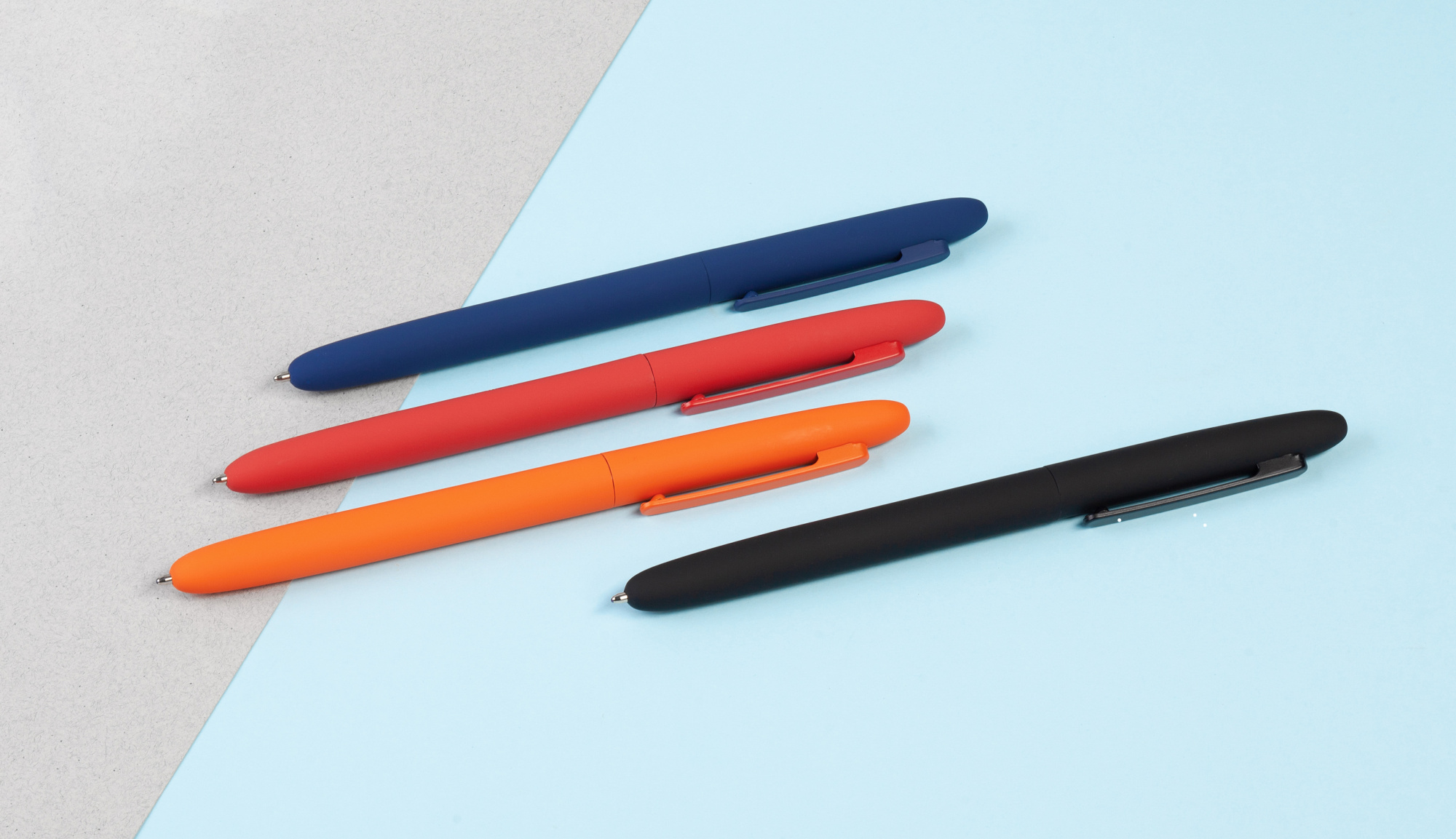 Ручка шариковая "Vega", покрытие soft touch фото на сайте Print Logo.