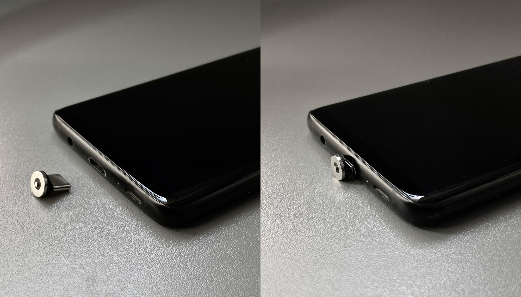 Автомобильное сенсорное беспроводное (15W) зарядное устройство "Titan" с набором переходников для магнитной зарядки, с подсветкой логотипа фото на сайте Print Logo.