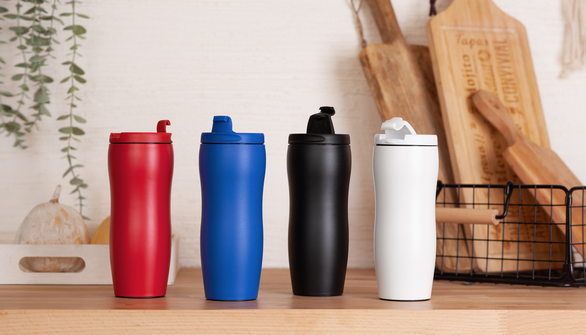 Термостакан "Монтана" 400 мл, покрытие пудра — пример нанесения логотипа (SOFTOUCH) | Print Logo