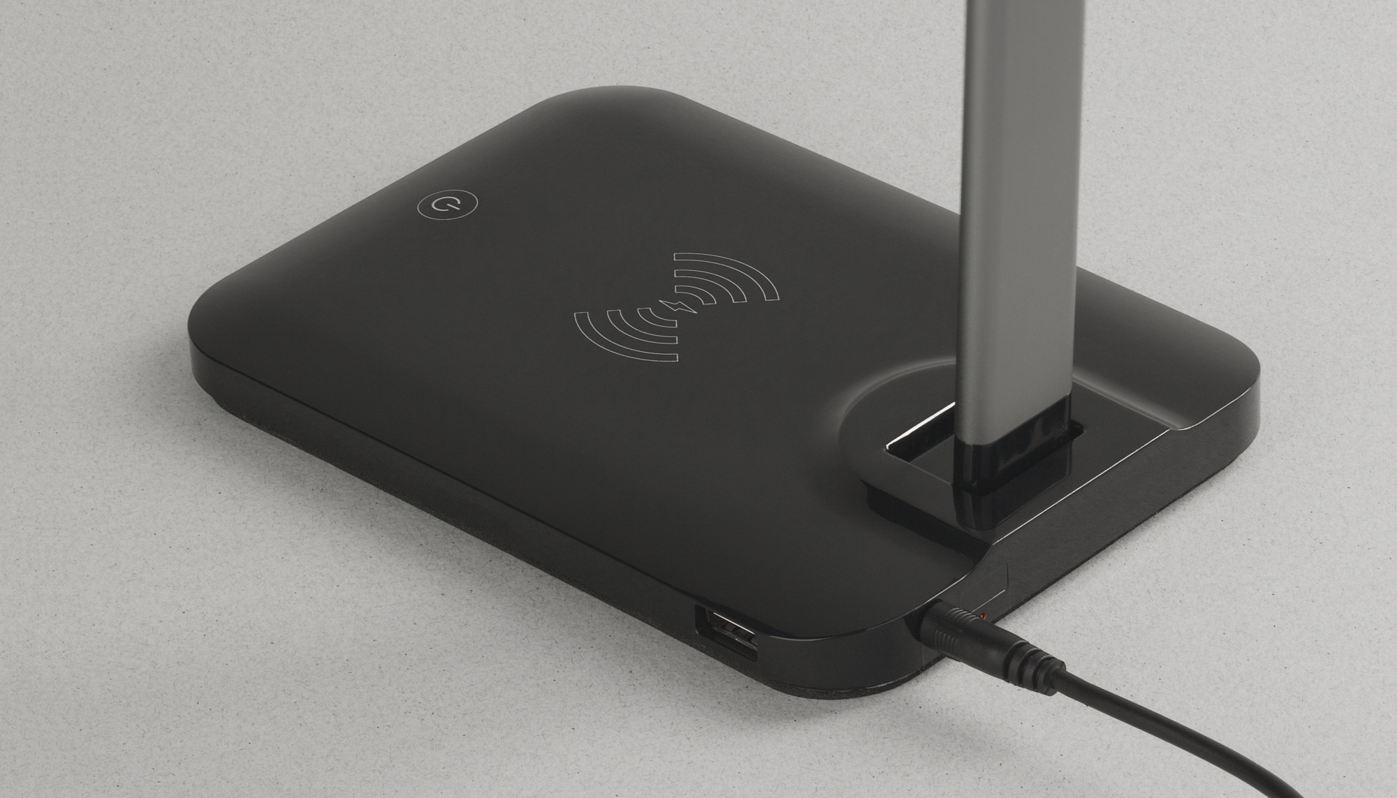 Лампа с беспроводным зарядным устройством "High Light" фото на сайте Print Logo.