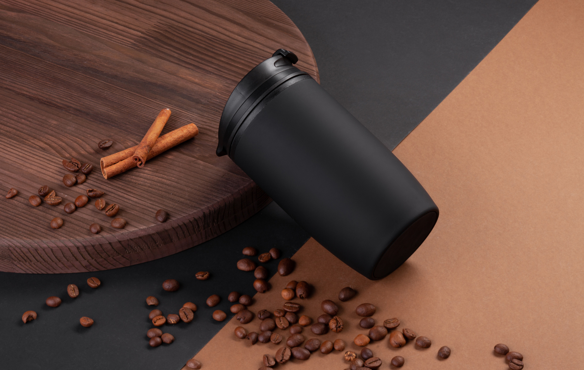 Термостакан "Unicup" 300 мл, покрытие soft touch — пример нанесения логотипа (SOFTOUCH) | Print Logo