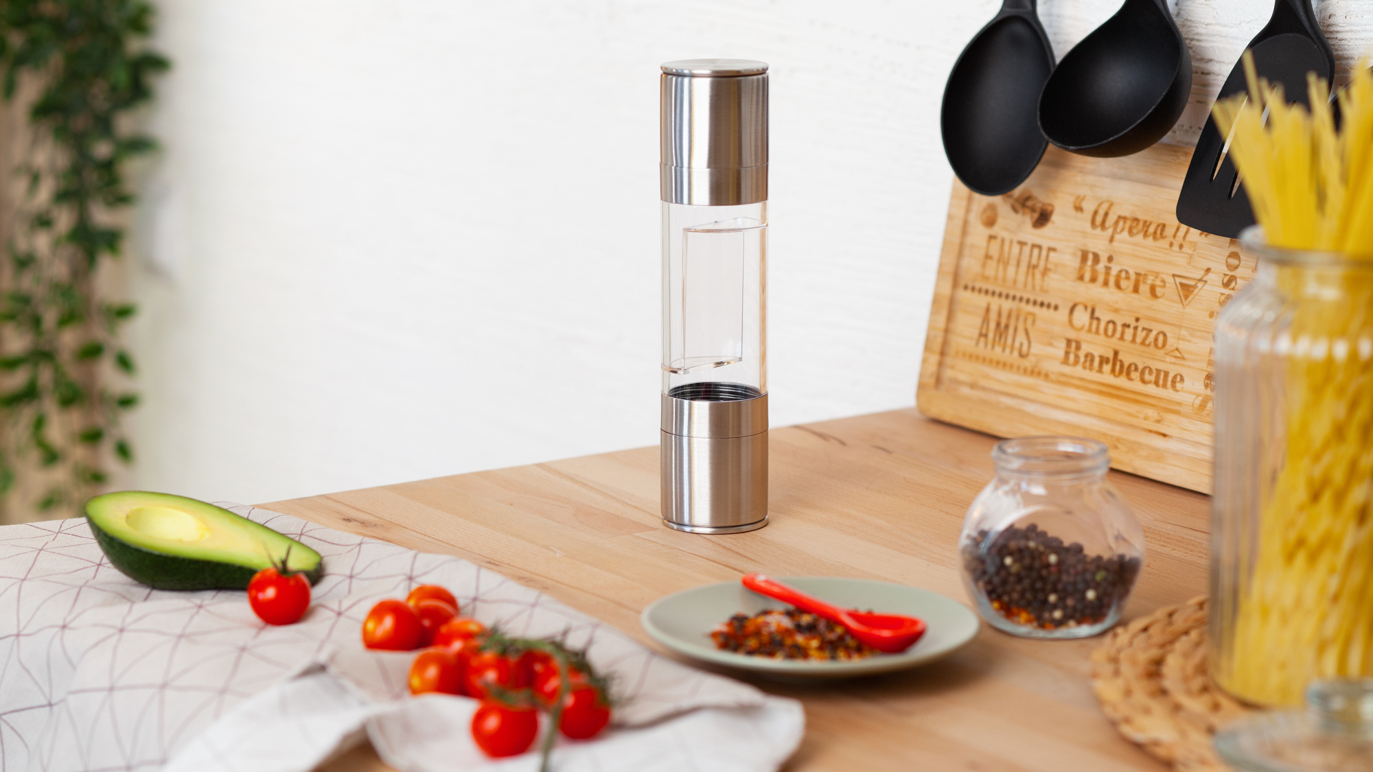 Мельница для специй "Spice flip" двойная — пример нанесения логотипа () | Print Logo