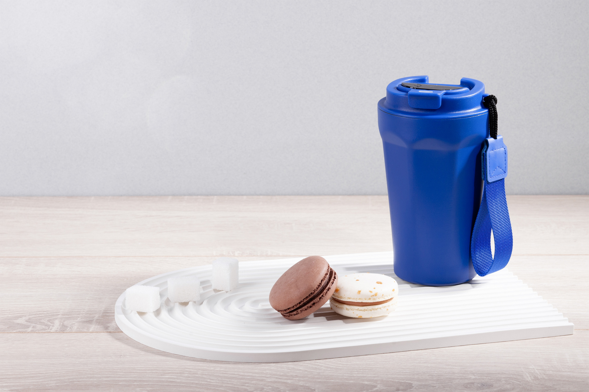 Термостакан "Legend" 390 мл с индикацией температуры, покрытие пудра — пример нанесения логотипа () | Print Logo