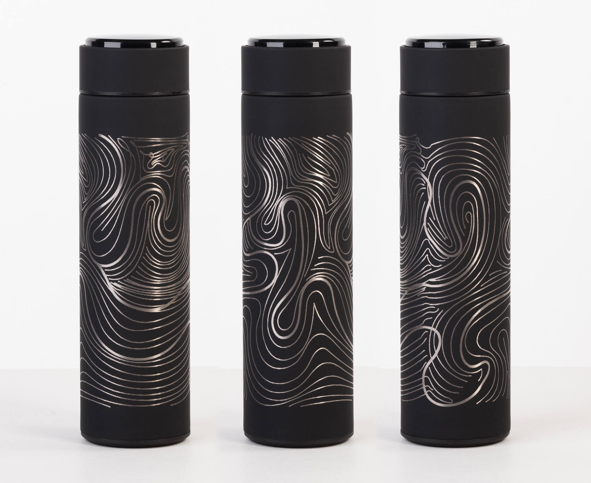 Термос "Бостон next" 500 мл с нанесением "Абстракция #1", soft touch фото на сайте Print Logo.