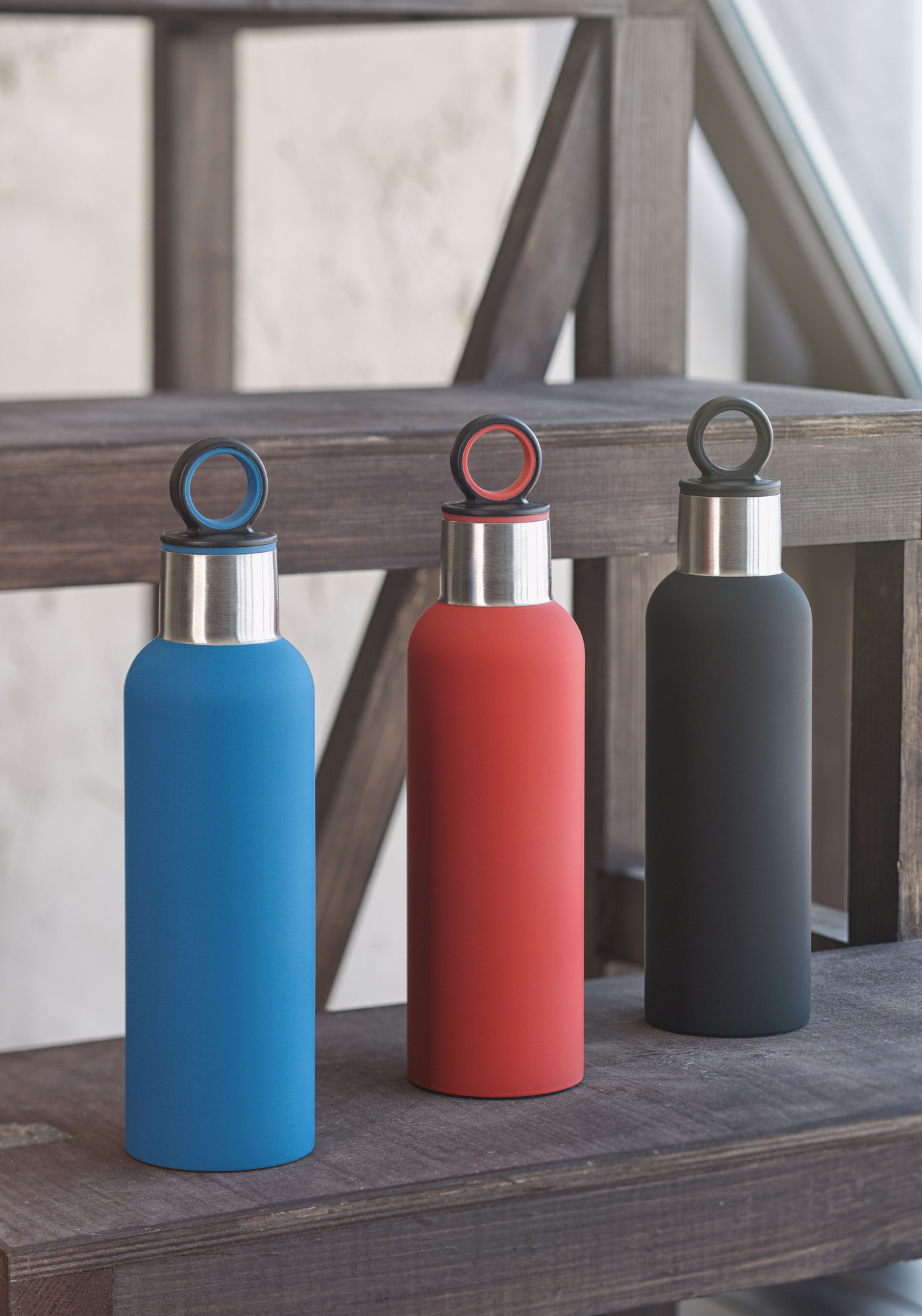 Термобутылка "Силуэт" 500 мл, покрытие soft touch фото на сайте Print Logo.