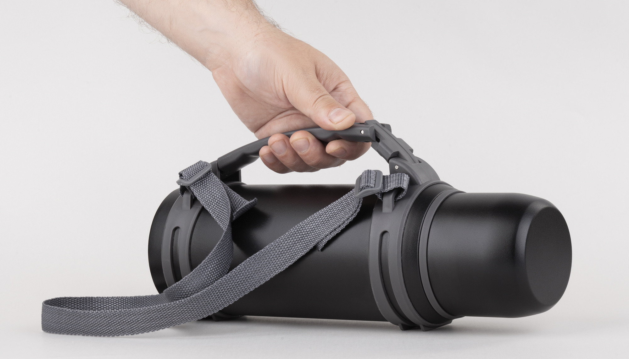 Термос "Сахалин" 1200 мл, покрытие пудра фото на сайте Print Logo.