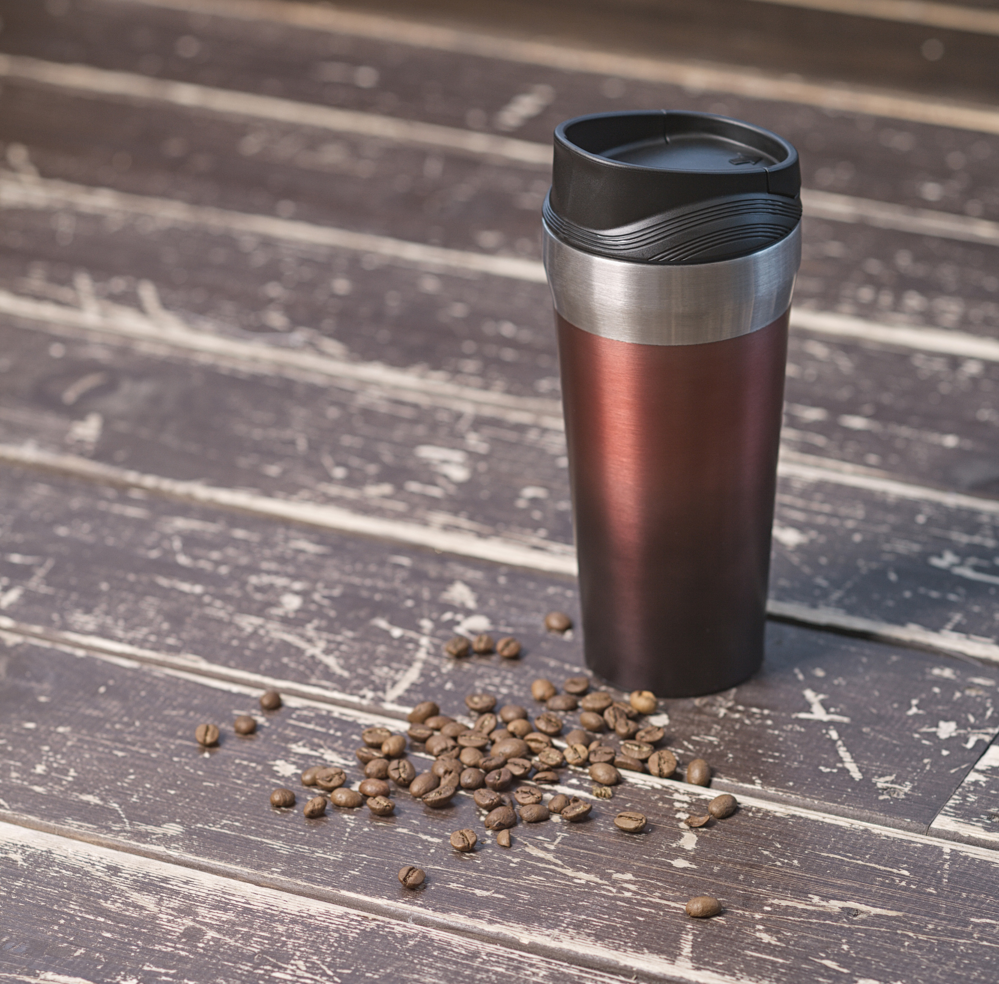 Термостакан с присоской "Константа" 420 мл — пример нанесения логотипа (SOFTOUCH) | Print Logo