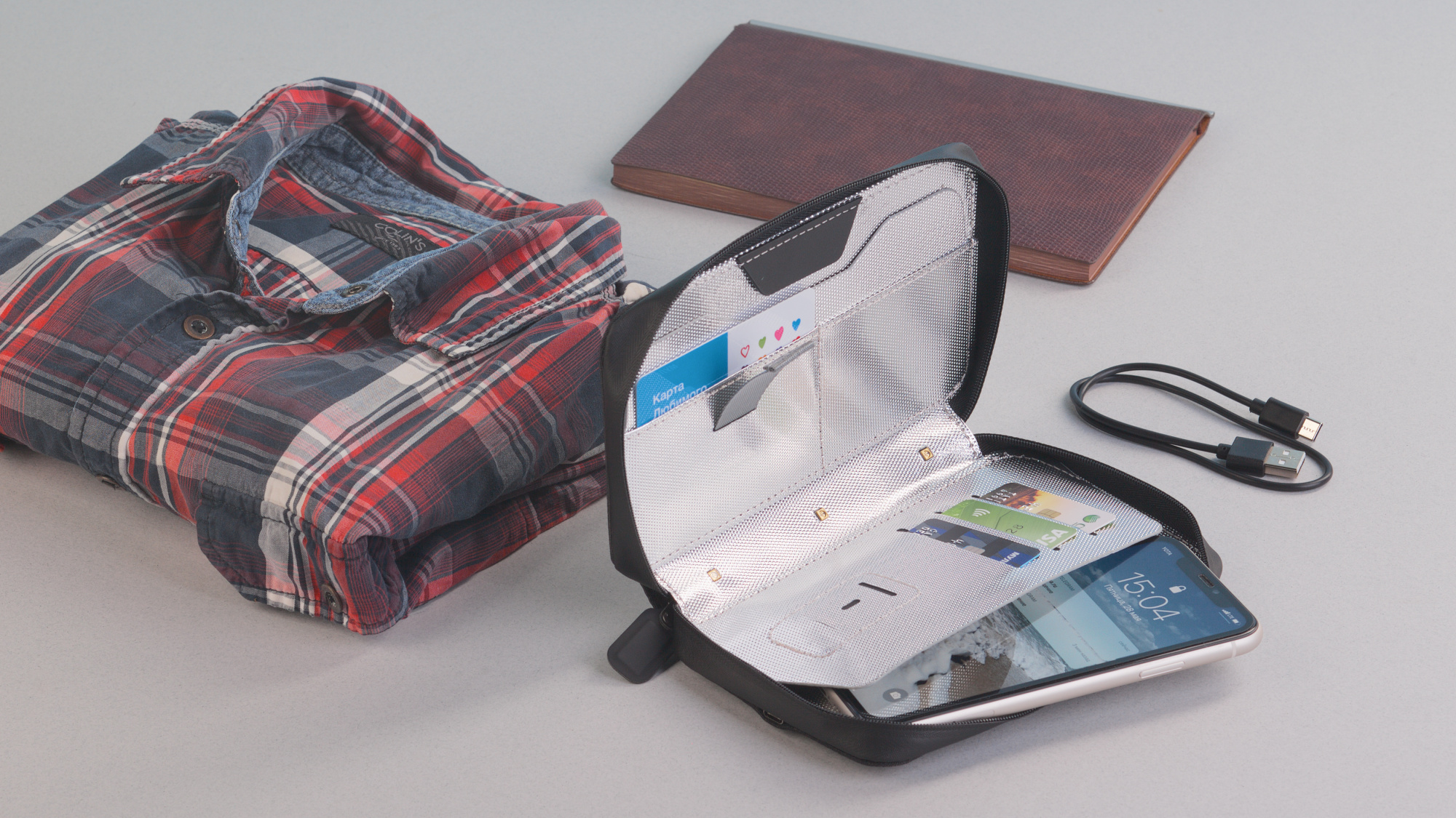 Дорожный органайзер с УФ-стерилизатором фото на сайте Print Logo.