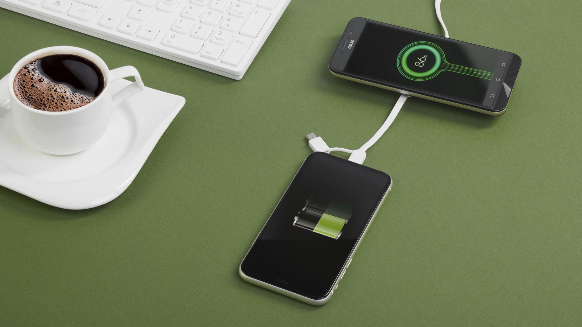 Кабель "Energy" с функцией беспроводного зарядного устройства фото на сайте Print Logo.