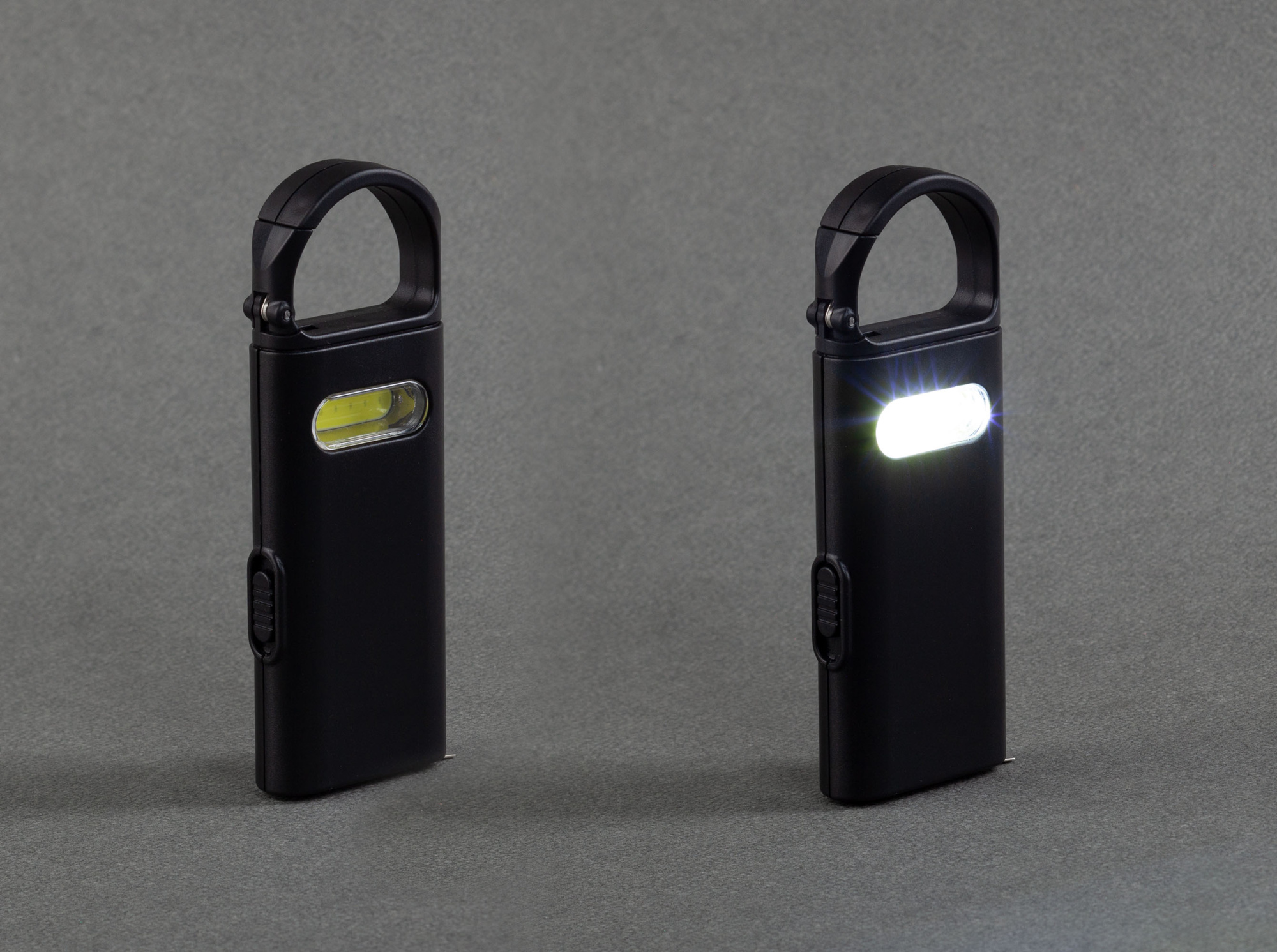 Фонарик "Spark" с рулеткой и карабином фото на сайте  Print Logo.