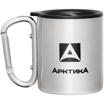 Термокружка с карабином «Арктика 400» с логотипом Арктика | Print Logo