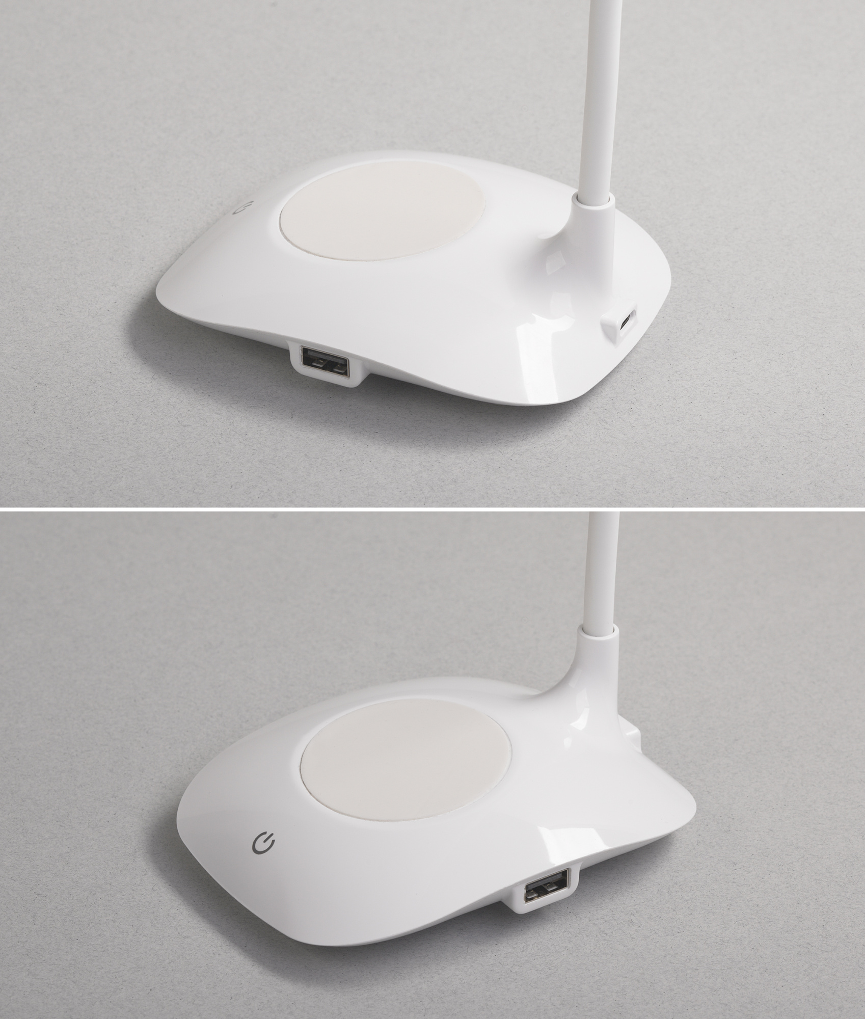 Лампа с беспроводным зарядным устройством "Spotlight" фото на сайте Print Logo.