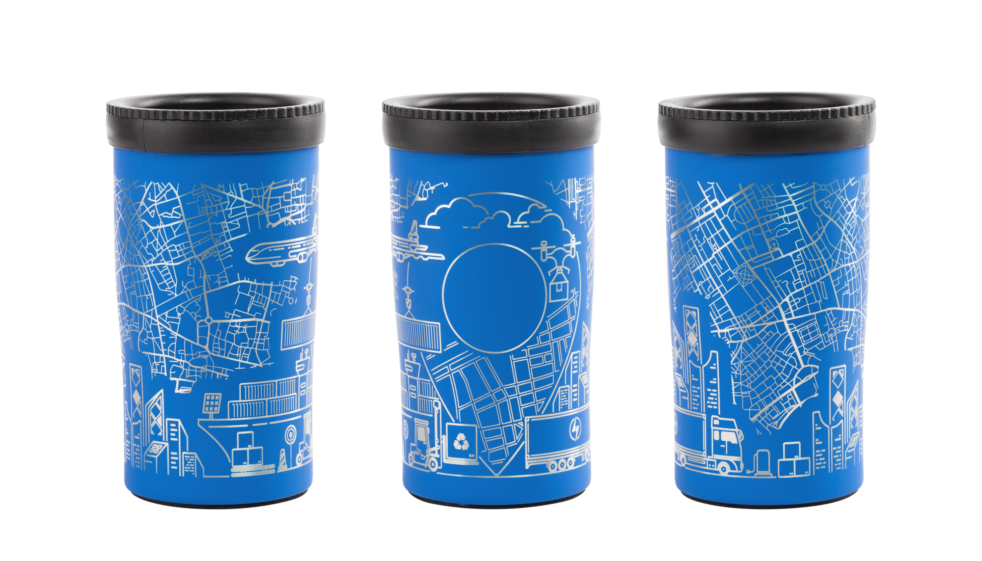 Термостакан "Миссури" 280 мл c гравировкой "Логистика", покрытие soft touch — пример нанесения логотипа (SOFTOUCH) | Print Logo